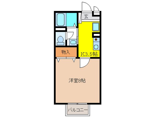 ヴィレッジタカミド－Ａの物件間取画像